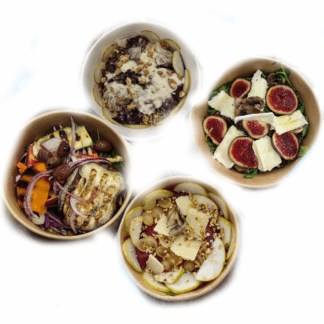 Bowl champignon, rucola, brie e fichi